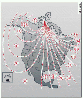 Fig. 50 Magnetic zone map