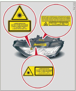 Fig. 36 Headlights: label