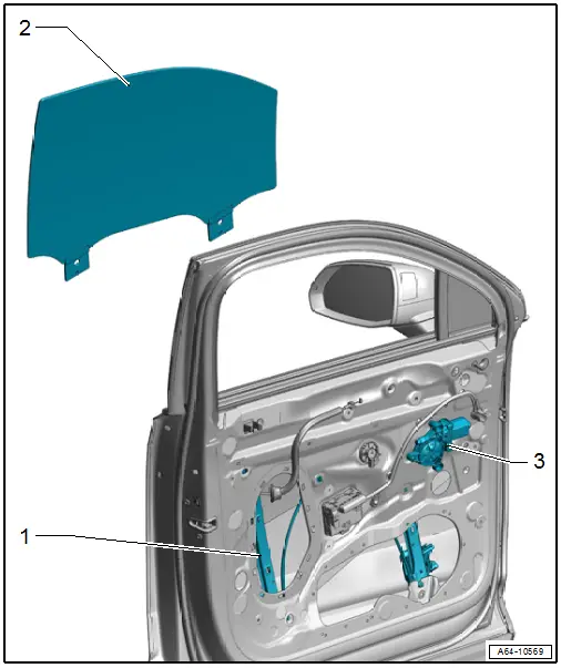 Retractable Front Door Window